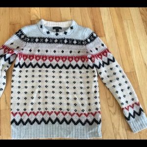 J.Crew Xs Fair Isle wool sweater